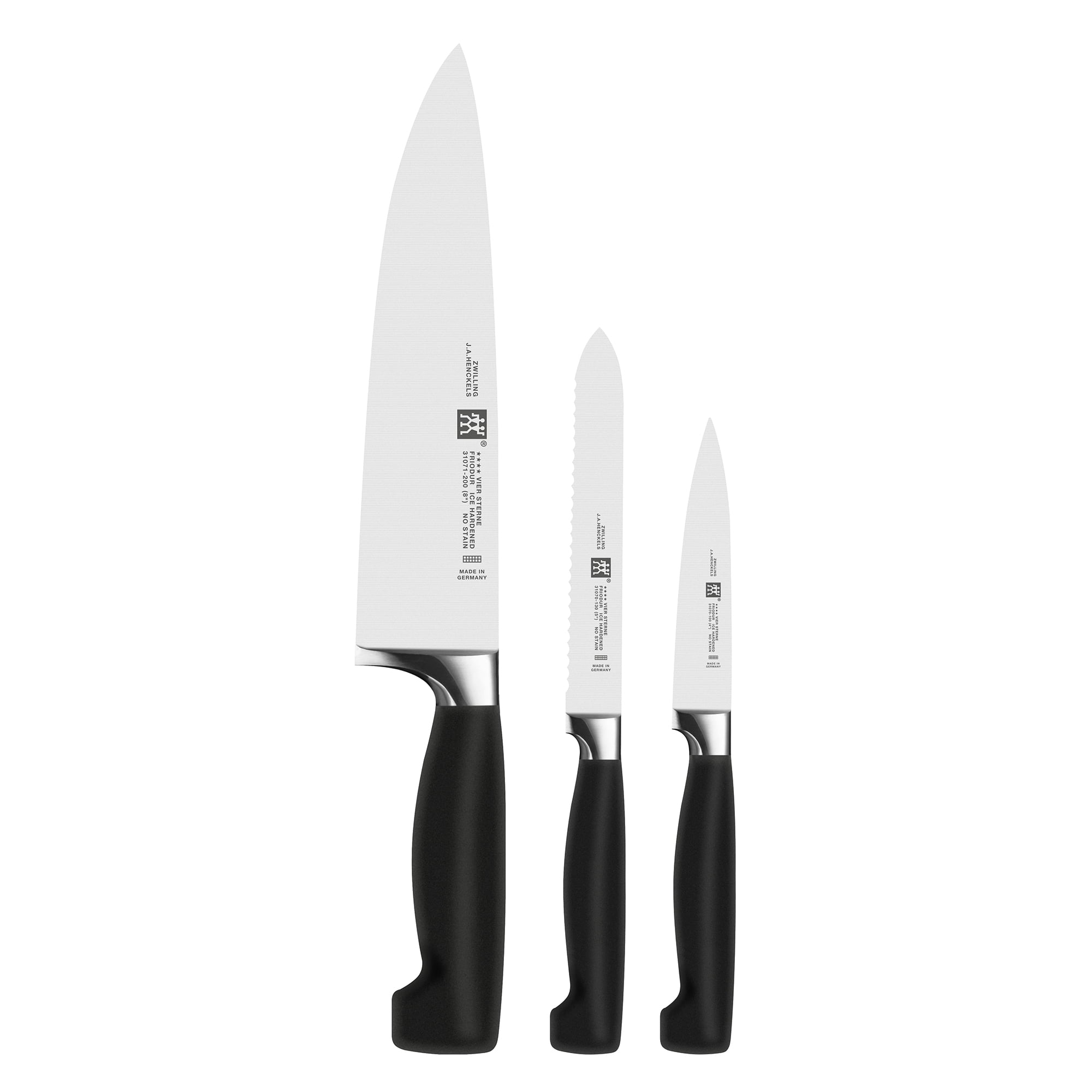 ZWILLING Four Star 3-pc Essentials Starter Knife Set.