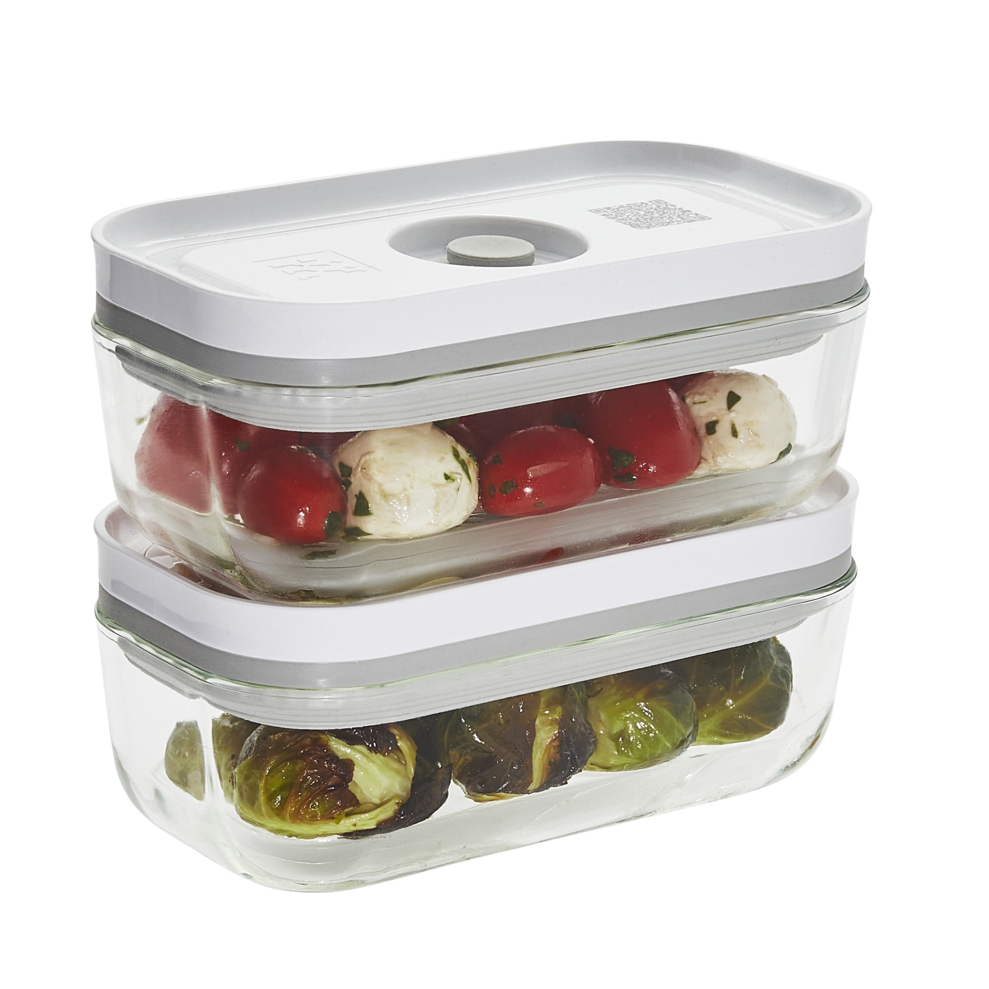 Lasting Freshness 11 Piece Vacuum Seal Food Storage Container Set, Square