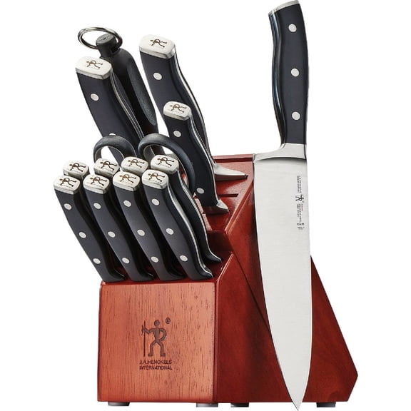 ZWILLING Knife Block Set - 15-Piece, Dishwasher Safe, German Stainless Steel