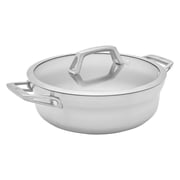 ZWILLING Motion Stainless Steel 4-qt Stainless Steel Chefs Pan with Lid