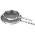 thumbnail image 1 of ZWILLING Peak 2-pc Stainless Steel Ceramic Nonstick Dual Performance Fry Pan Set, 1 of 5