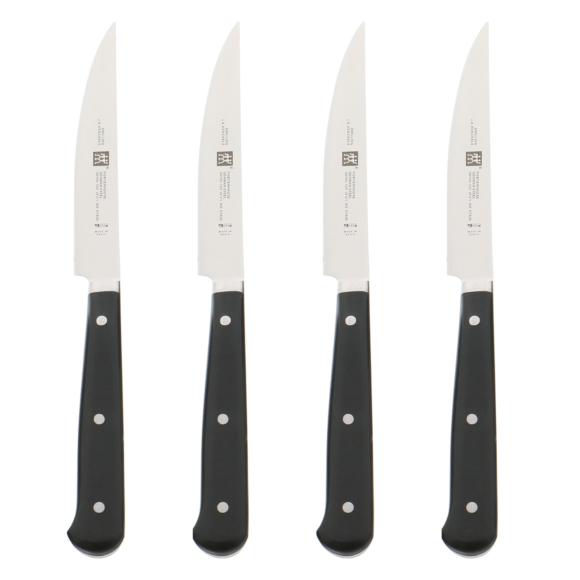 ZWILLING Porterhouse 4-pc Steak Knife Set in Beechwood Box