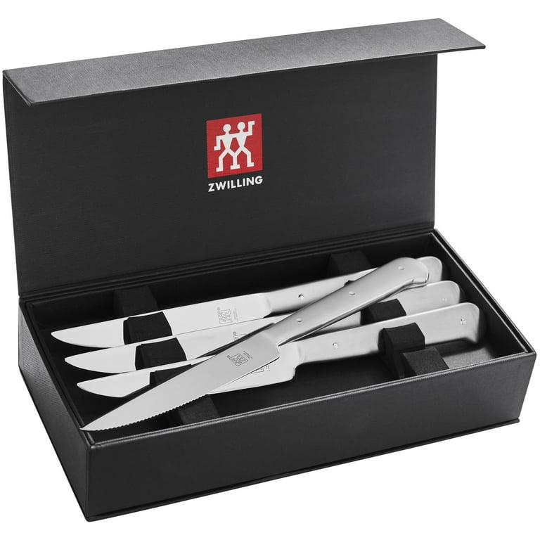ZWILLING Steak Sets 8-pc, stainless steel Porterhouse Steak Knife Set in  Black Presentation Box ZWILLING