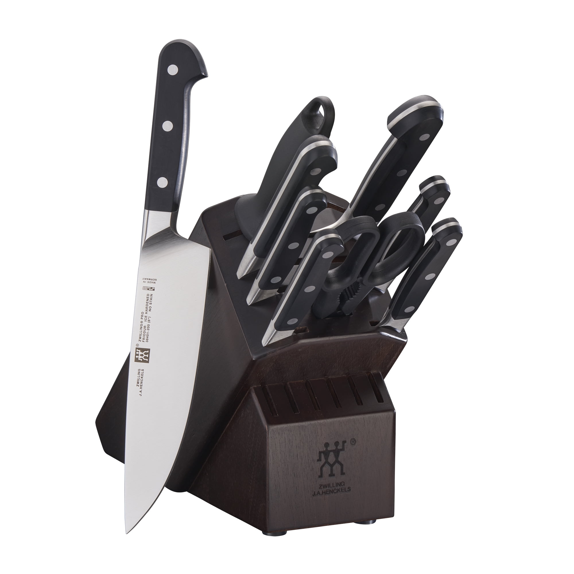 Knife Set, White Knife Set 7-Piece + Knife Block Sets Universal Round  Holder, Stainless-Steel knives Set for Kitchen with Block, Anti Slip  kitchen