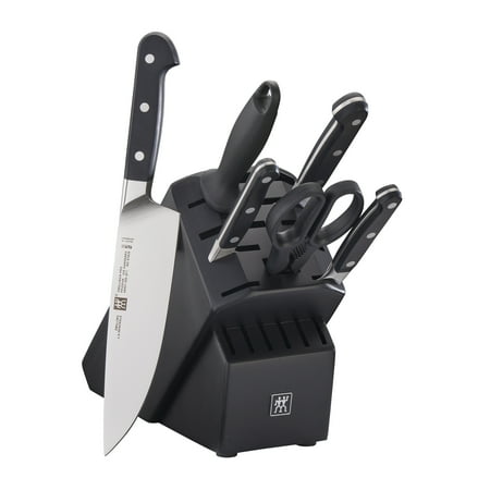 ZWILLING Pro 7-pc Knife Block Set - Black - Black