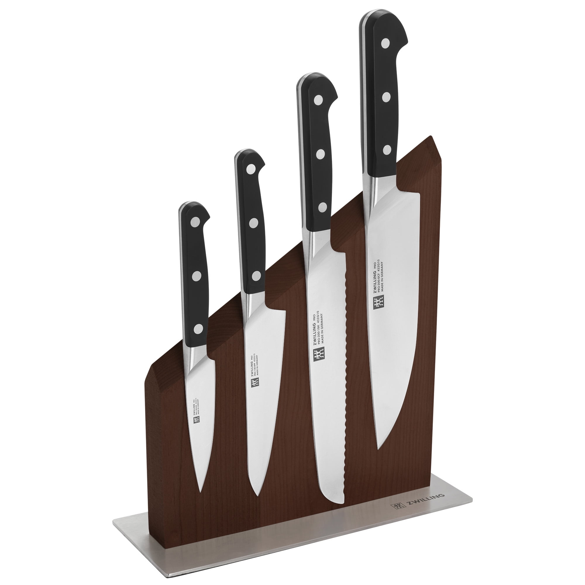 ZWILLING Pro RCF 5-pc Magnetic Knife Block Set - Brown