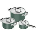 thumbnail image 1 of ZWILLING Pure 6-pc Stainless Steel Cookware Set, Green, 1 of 5