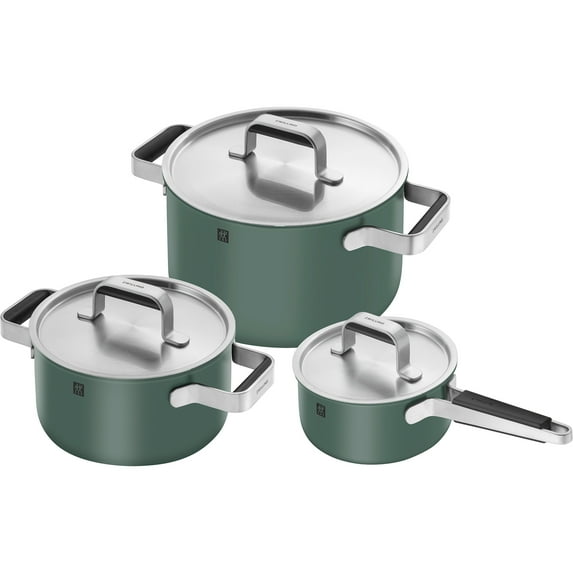 ZWILLING Pure 6-pc Stainless Steel Cookware Set, Green