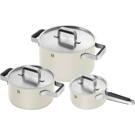 ZWILLING Pure 6-pc Stainless Steel Cookware Set, Ivory