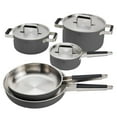 thumbnail image 1 of ZWILLING Pure 8-pc Stainless Steel Cookware Set, Grey, 1 of 7