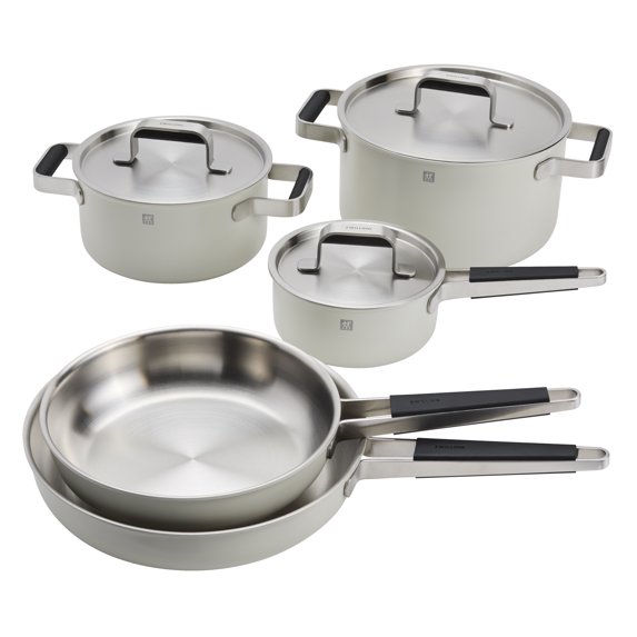 ZWILLING Pure 8-pc Stainless Steel Cookware Set, Ivory