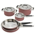 thumbnail image 1 of ZWILLING Pure 8-pc Stainless Steel Cookware Set, Rose, 1 of 6