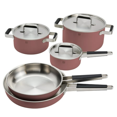 ZWILLING Pure 8-pc Stainless Steel Cookware Set, Rose