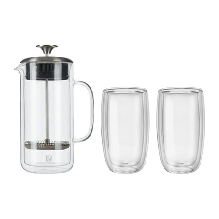 ZWILLING - Sorrento Double Wall French Press and Latte Glass - N/A