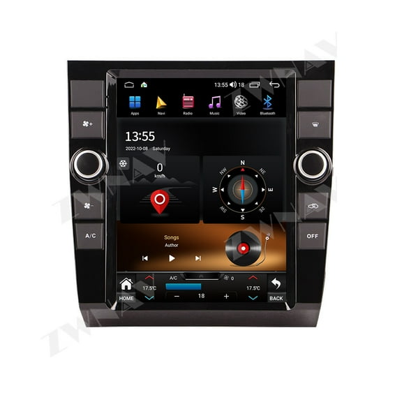 ZWNAV 10.4 inch Android 13 Tesla Style For Audi A4 2002-2008 Car GPS Navigation Carplay Auto Radio Stereo Multimedia Player Head Unit
