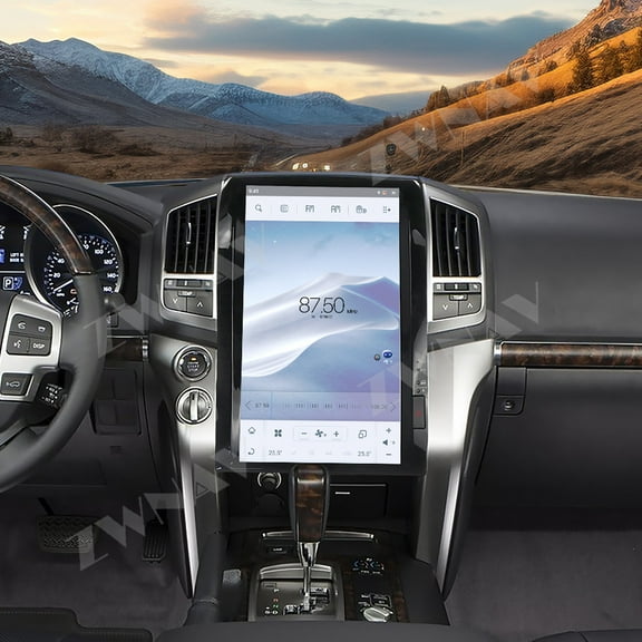 ZWNAV 10.4 inch Tesla style screen car radio player for Toyota Land Cruiser 2008-2015 Android head unit IPS touch screen car GPS navigation multimedia player