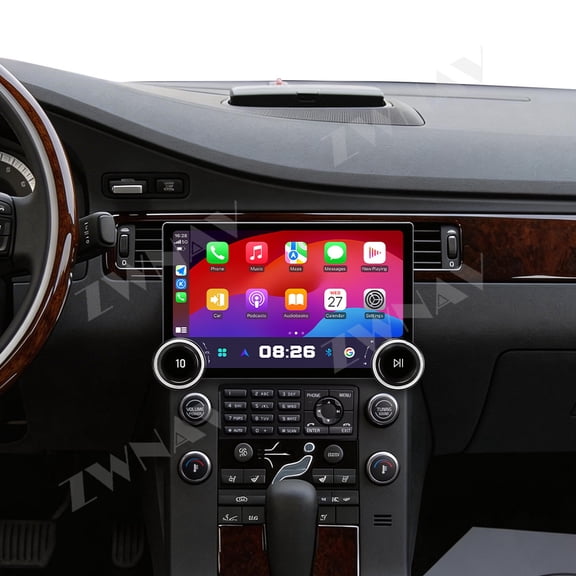 ZWNAV 11.5 inch Android 15 Car Radio For Volvo S80 2006-2012 Car Multimedia Video Player GPS Navigation Carplay Head Unit Touch Screen 4G