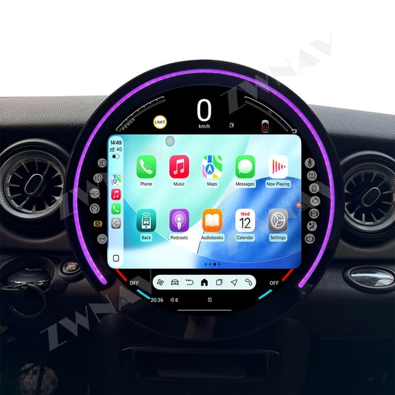 ZWNAV 11.9 inch Android 13 Car Radio for MINI Cooper R56 2011-2014 GPS Navi Radio CarPlay Touch Screen Stereo Auto Car Accessories
