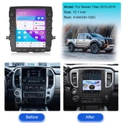 ZWNAV 12.1 inch Android 11 Car Radio for Nissan Titan 2010-2019 Stereo Upgrade Tesla Style IPS Touch Screen Android Auto GPS Navigation Head Unit Multimedia Player