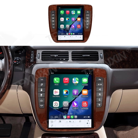 TPXINXIN 12.1 inch Android 14 Car Radio CarPlay for GMC Yukon/Chevrolet Suburban Tahoe 2007-2014 Touch Screen Multimedia Player GPS Navigation Head Unit BT