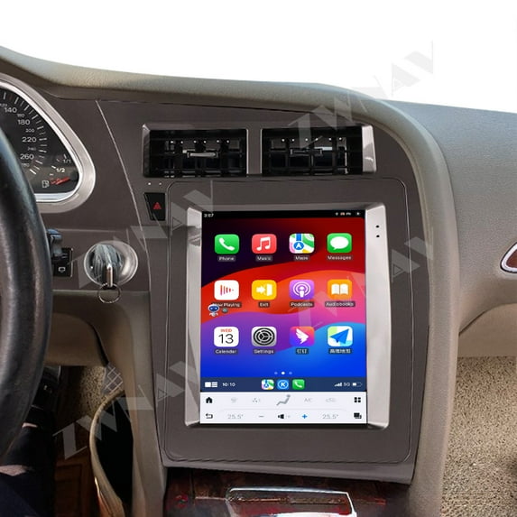 ZWNAV 12.1 inch Touch Screen Car Stereo Radio for Audi A6 2005-2011 Android 14 Multimedia Player Wireless GPS Navigation BT5.0