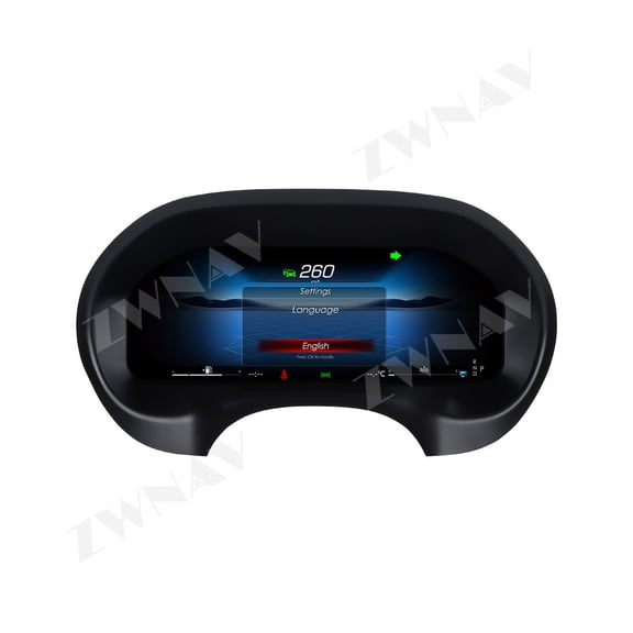 ZWNAV 12.3" LCD Dashboard Screen For Mercedes Benz Vito W447 2016-2023 Car Digital Instrument Cluster