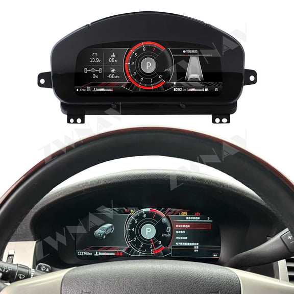 ZWNAV 12.3" Screen LCD instrument Gauges For Cadillac Escalade 2006-2013 Cockpit Digital Dash cluster Speedometer