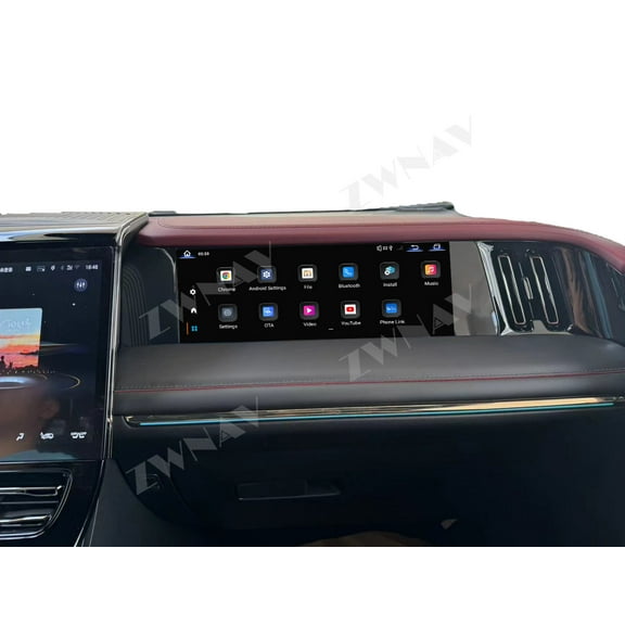 ZWNAV 12.3 inch Car Copilot Android 13.0 For GAC Chuanqi M9 E9 Front Passenger Entertainment Screen Multimedia Player Car Radio Music