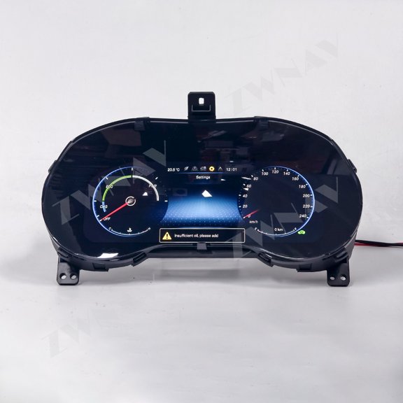 ZWNAV 12.3 inch Carplay Car Digital Cluster For Toyota Sienna 2021-2026 LCD Instrument Panel Speedometer Odometer Android Navigation Dash