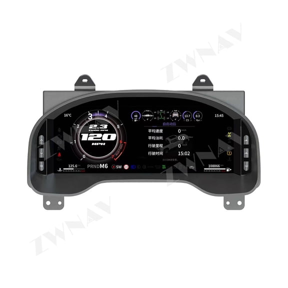 ZWNAV 12.3 inch For Toyota Tundra 2014-2020 LCD digital instrument cluster virtual instrument panel speedometer and cockpit gauges