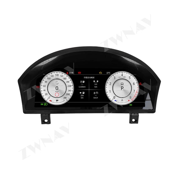 ZWNAV 12.3 inch car LCD digital instrument panel instrument cluster speedometer suitable for Land Rover Range Rover/Sport/ Discovery 3 2005-2009 LCD Instrument Cluster