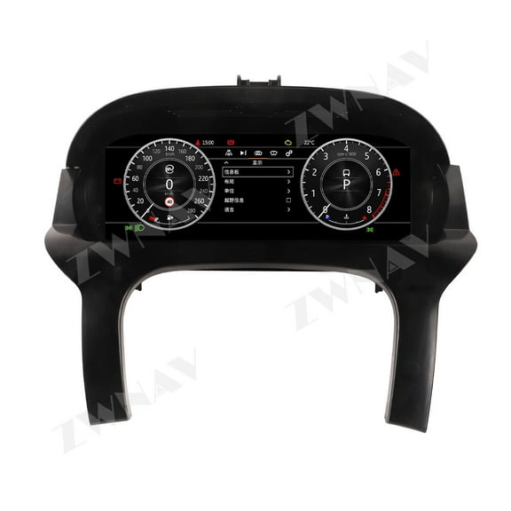 ZWNAV 12.3 inch car LCD digital instrument panel instrument cluster speedometer suitable for Land Rover Evoque LCD Instrument Cluster