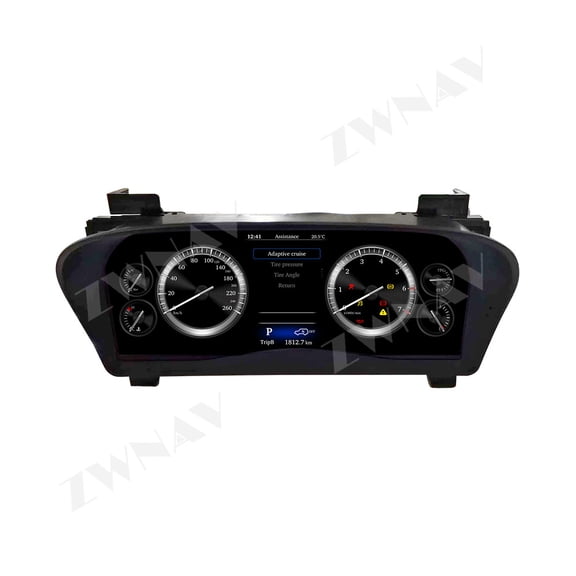 ZWNAV 12.3 inch car LCD digital instrument panel instrument cluster speedometer suitable for Toyota Alphard (AH30) 2015-2023 LCD Instrument Cluster