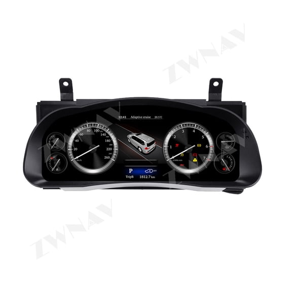 ZWNAV 12.3 inch car LCD digital instrument panel instrument cluster speedometer suitable for Toyota Highlander 2015-2019 LCD Instrument Cluster