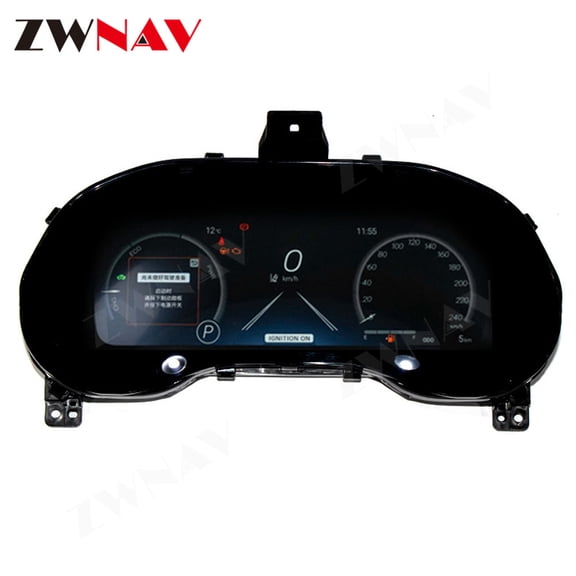 ZWNAV 12.3 inch car LCD digital instrument panel instrument cluster speedometer suitable for Toyota Sienna 2003-2020 LCD Instrument Cluster