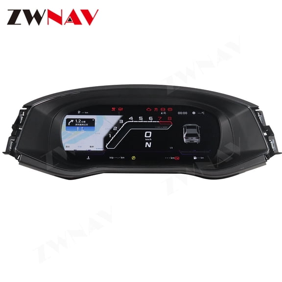 ZWNAV 12.3 inch car LCD digital instrument panel instrument cluster speedometer suitable for Volkswagen Passat 2016-2017 LCD Instrument Cluster