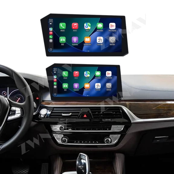ZWNAV 12.9" Touch Screen Car Radio New Era X-Shaped Screen for BMW 5 Series GT/6 Series GT 2018-2020 Android 14 GPS Navigation WIFI 4G BT Carplay Car Multimedia Player Head Unit Auto