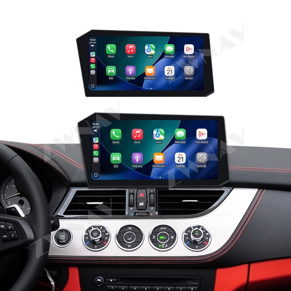 ZWNAV 12.9" Touch Screen Car Radio New Era X-Shaped Screen for BMW Z4 2009-2018 Android 14 GPS Navigation WIFI 4G BT Carplay Car Multimedia Player Head Unit Auto