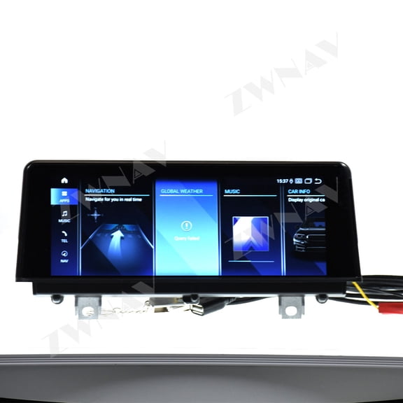 ZWNAV 12.9 inch Carplay Android14 Dual BT Car GPS Navigation For BMW 3 series F30 F31 4 series F32 F34 F36 2013-2016 Headunit Multimedia Player Car Radio