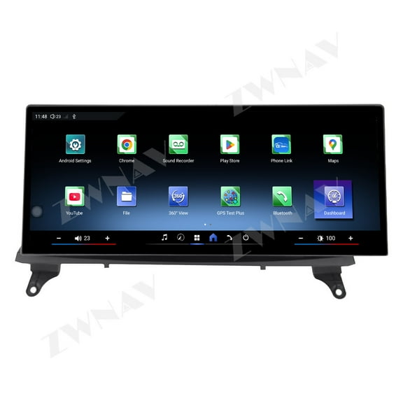 ZWNAV 12.9 inch Carplay Android14 Dual BT Car GPS Navigation For BMW X5 E70 X6 E71 2007-2013 Headunit Multimedia Player Car Radio