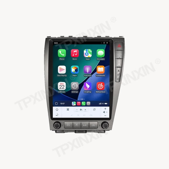 TPXINXIN 12 inch Android 14 Car Radio CarPlay for Lexus ES350 2009-2012 Touch Screen Multimedia Player GPS Navigation Head Unit BT