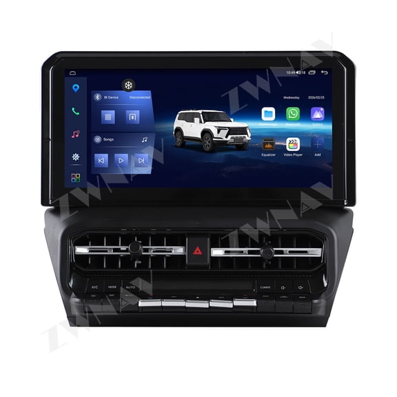 ZWNAV 12 inch Android Car Radio For Toyota Land Cruiser Prado 2010-2019 Car Autoradio Audio Stereo GPS Navi Video Player Head Unit