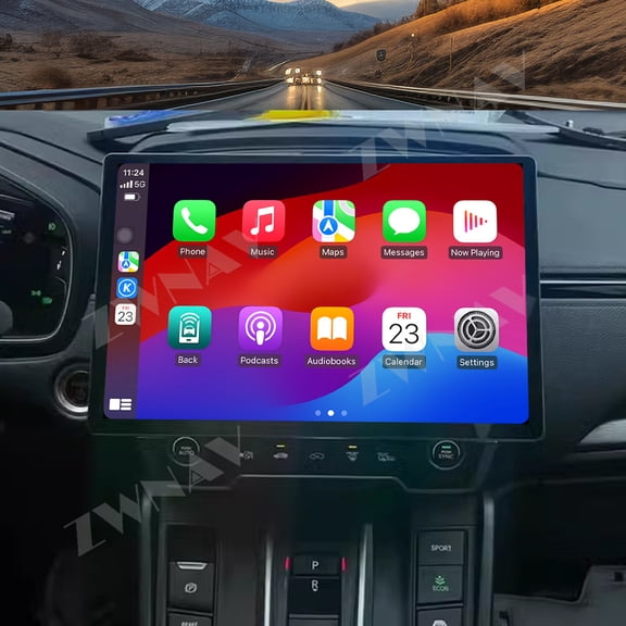 ZWNAV 13.3 inch Car Radio for Honda CRV 2017-2022 DVD Multimedia Video Player Auto GPS Navigation Carplay Unit Android Screen
