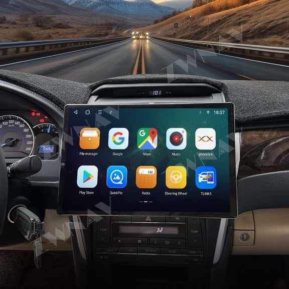 ZWNAV 13.3 inch Car Radio for Toyota Camry 2015-2017 Wireless Carplay Android Auto Multimedia Player GPS Navigation Stereo Screen