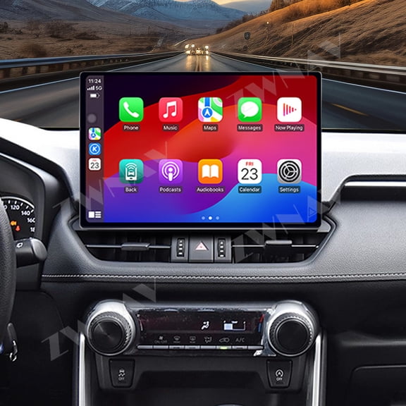 ZWNAV 13.3 inch Car Radio for Toyota RAV4 2020-2023 Wireless Carplay Android Auto Multimedia Player GPS Navigation Stereo Screen