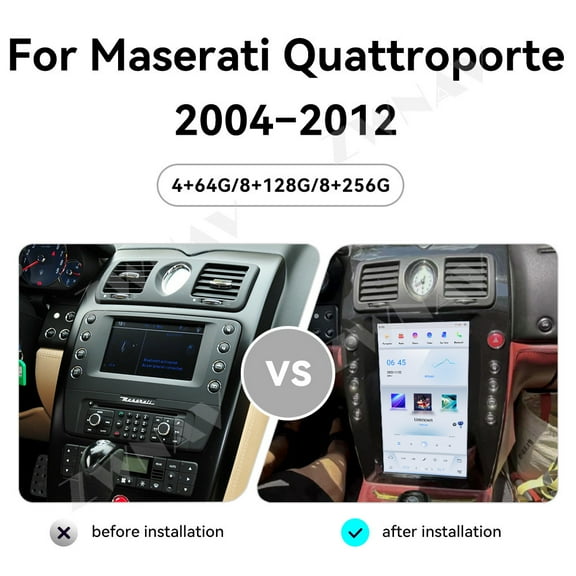 ZWNAV 13.9 inch For Maserati Quattroporte 2004-2012 car gps navi radio media Player android head unit screen