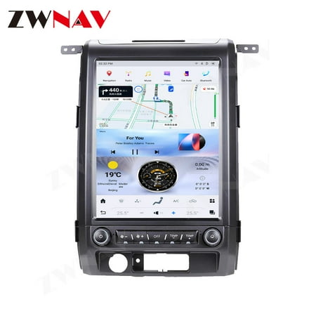 ZWNAV 14.4 inch Android 13 Car Radio for Ford F150 2009-2012 Stereo Replacement Tesla Style Multimedia Player Head Unit IPS Screen GPS Navigation