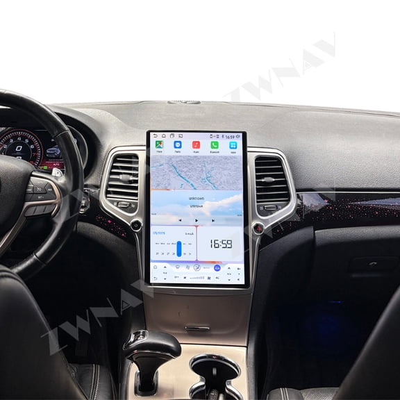 ZWNAV 14.5" Tesla style screen Android 15 Car Radio For Jeep Grand Cherokee 2014-2020 Large Navigation Screen with Retain Factory System Carplay Bluetooth