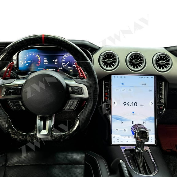ZWNAV 14.5 inch Car Radio for Ford Mustang 2015-2021 Latest UI Interface Android 14 CarPlay GPS Navigation Multimedia Player Head Unit