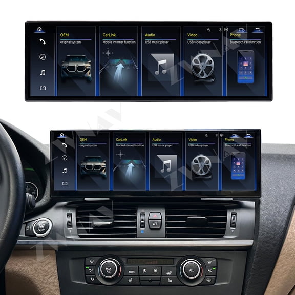 ZWNAV 14.9 inch Car Radio For BMW X3（F25）2011-2016 Navigation Multimedia Head Unit GPS Carplay Linux Screen
